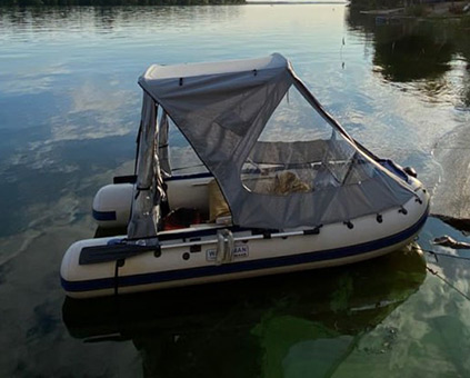 Тент-трансформер для ПВХ лодки Waterman Grand 320