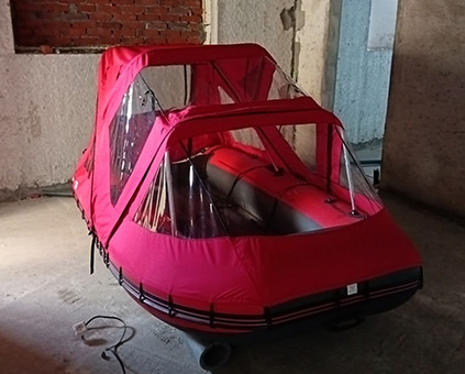 Комбинированный ходовой тент для ПВХ лодки REEF 325 НДНД